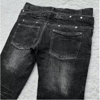 Y2K Washed Denim Jeans for Men and Women