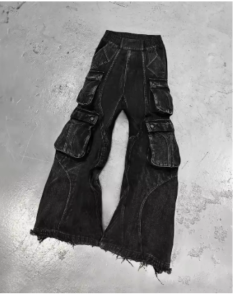 Retro Gothic Baggy Jeans for Men and Women