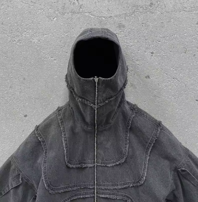 Veste à capuche zippée Y2K Ninja Harajuku pour hommes et femmes