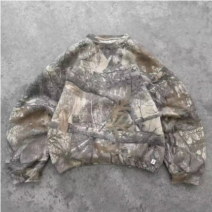 Camo pattern sweatshirt for men and women