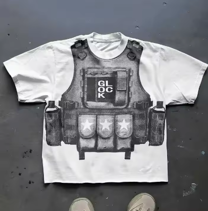 Bulletproof vest design t-shirt