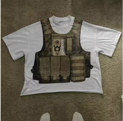 T-shirt à dessin gilet par balle