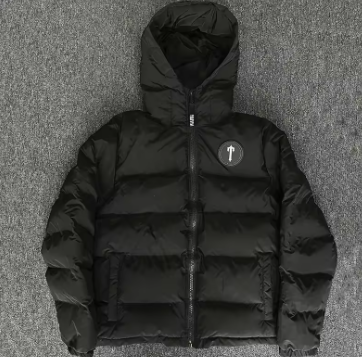 Black Trapstar Hooded Coat