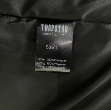 Manteau à capuche trapstar noir